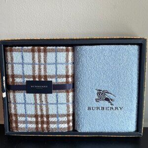Burberry 100% Cotton Hand Towels, Set of 2 - Preowned